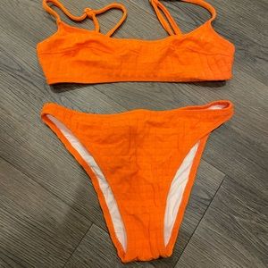 Solid and Striped bikini set size small